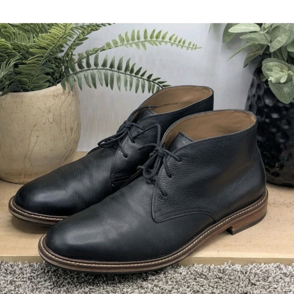 Cole Hann Barron Waterproof Mens Size 10M*** Black Leather Chukka Boots main image 4